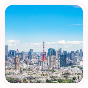 東京タワーが見える景色の写真